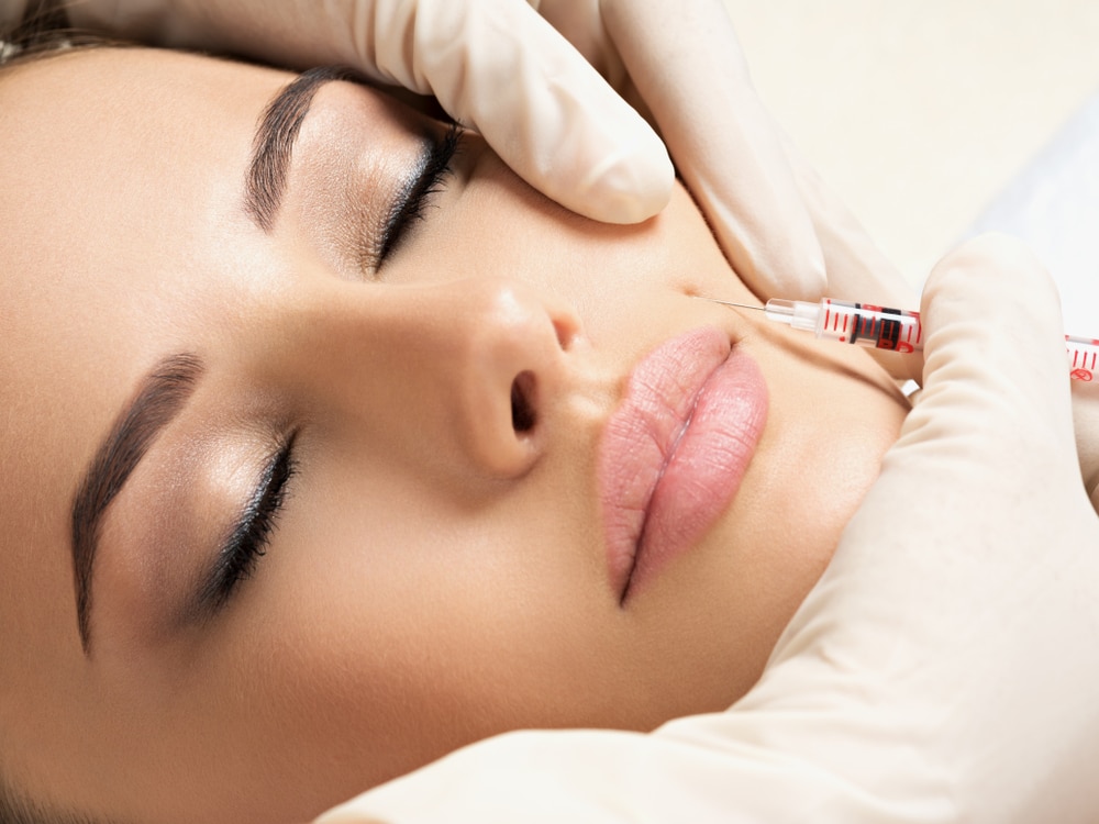 Woman getting Juvederm filler in Tuscaloosa, AL
